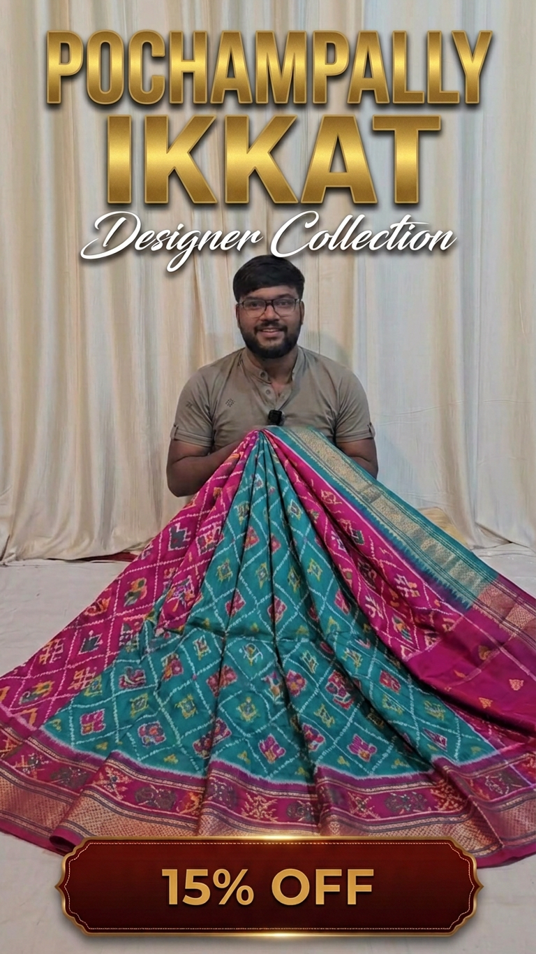 Premium Ikkat Silk